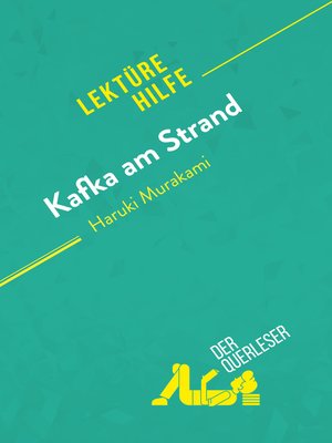 cover image of Kafka am Strand von Haruki Murakami (Lektürehilfe)